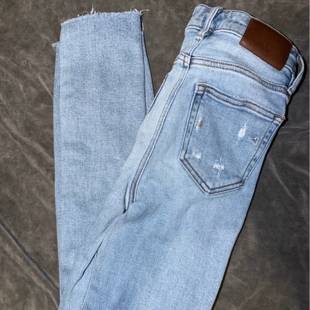 Womens Light Blue Hidden Los Angeles Jeans Size 24